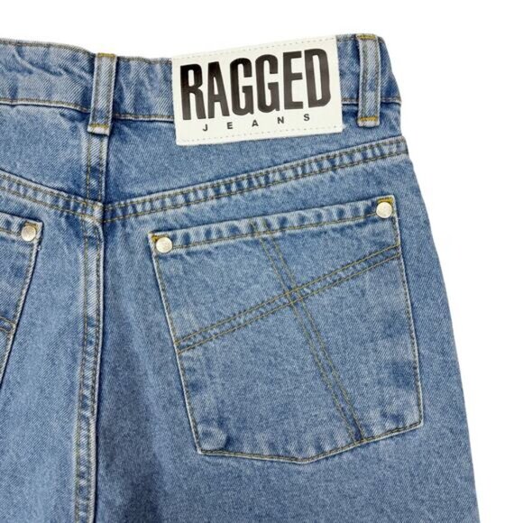 THE RAGGED PRIEST Mom Jeans In Light Wash Denim Size 24 - Picture 6 of 7